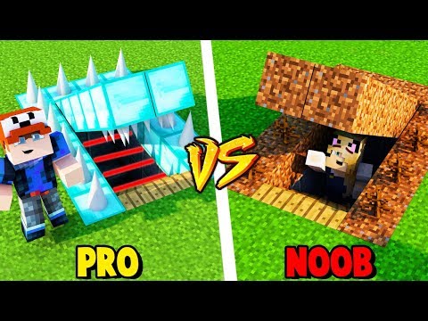 MINECRAFT - TAJNA BAZA PRO VS TAJNA BAZA NOOB  Vito vs Bella