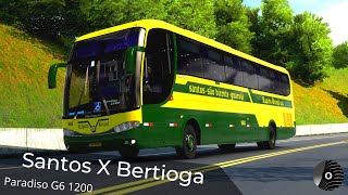 ETS2 - SANTOS to BERTIOGA with the PARADISO G6 1200 BUS! Roads Brazil Map screenshot 4