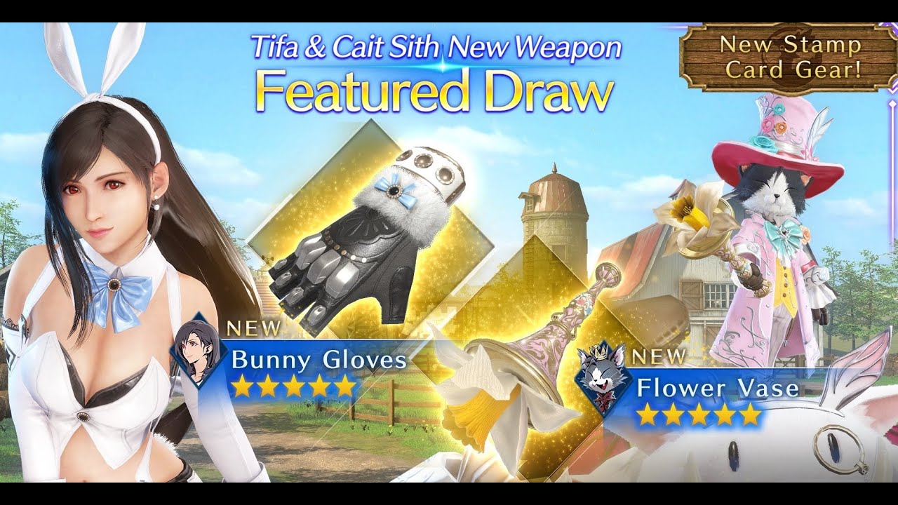 Final Fantasy VII Ever Crisis - 4/3/24 - Tifa & Cait Sith Featured Draw + Bonus Pulls