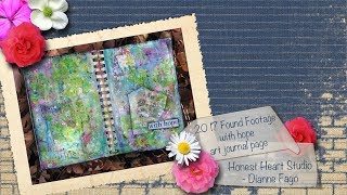 Found Footage 2017 - With Hope art journal page