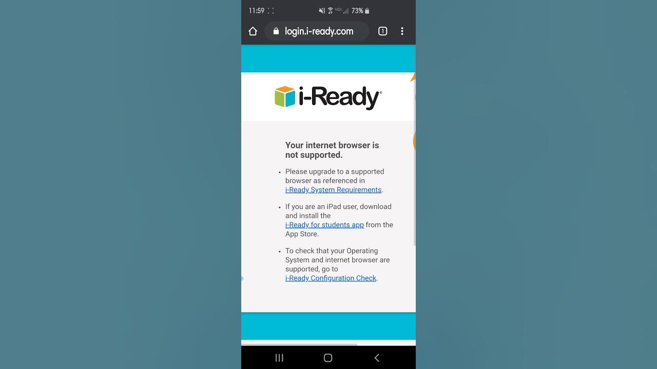 iReady on Android Device YouTube
