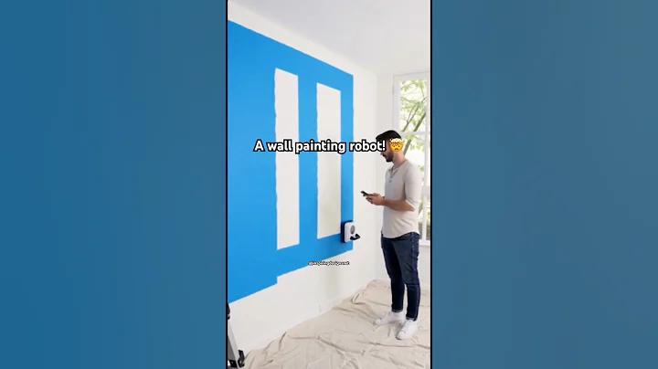 This is genius! An automatic wall painting robot! 😱👏