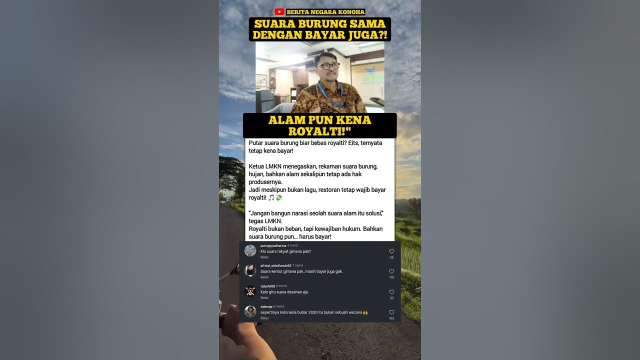 🔴Putar Suara Burung Biar Gak Bayar? Tetap KENA ROYALTI! #shorts
