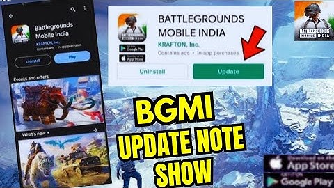 Bgmi 3.5 Update Note Show | How To Update Bgmi 3.5 | Bgmi 3.5 Update Play Store Download Bgmi Update