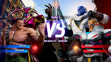 JEDAH & HAGGAR VS THANOS & SIGMA - Marvel vs. Capcom: Infinite All Characters Unlock