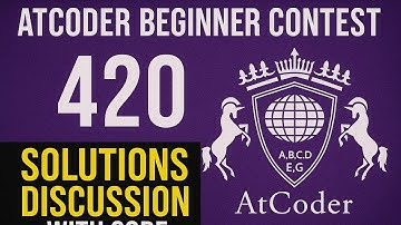 Atcoder Beginner Contest (ABC) 420 || Solution Discussion with Code || A,B,C,D,E,G ||