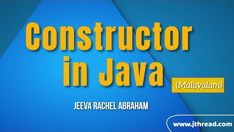 Constructor in Java (Malayalam)