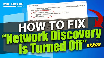 How to Fix the “Network Discovery Is Turned Off” Error on Windows 10