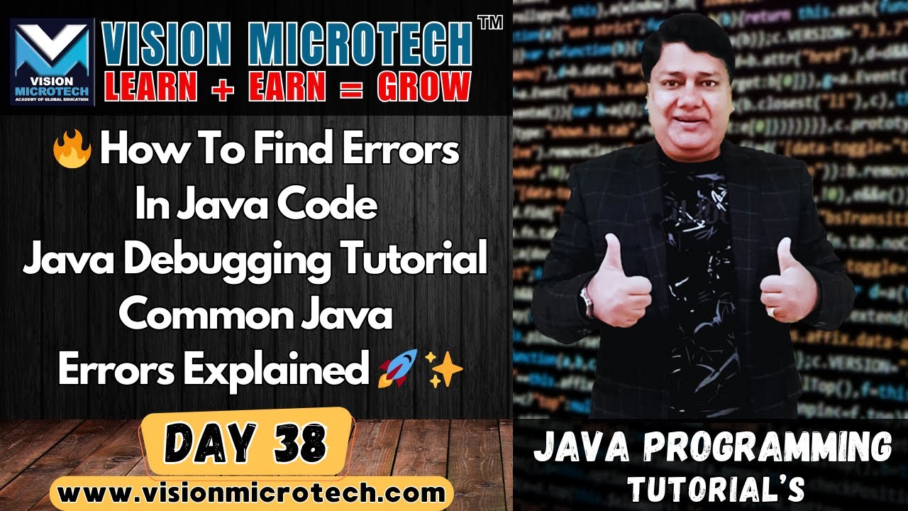 🔥 How To Find Errors In Java Code | Java Debugging Tutorial | Common ...