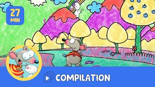 Visite 6 univers merveilleux avec Toupie et Binou! ✨🐭🐱✨ 6 épisodes complets I Compilation 18 min