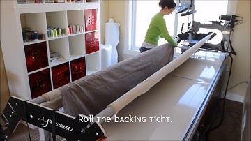 How To: Load a Quilt on a Long-Arm Quilting Machine