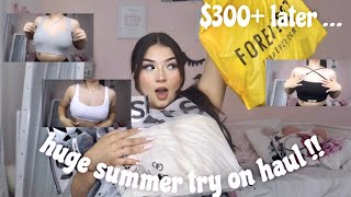 HUGE summer clothing TRY ON  haul \/\/ Forever 21, Shien