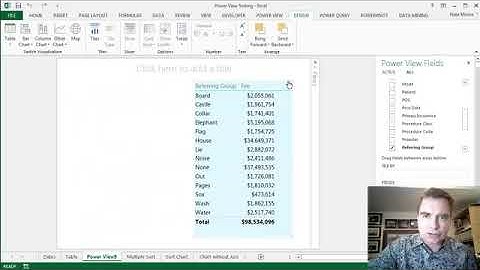 Excel Video 490 Basics of Power View Tables