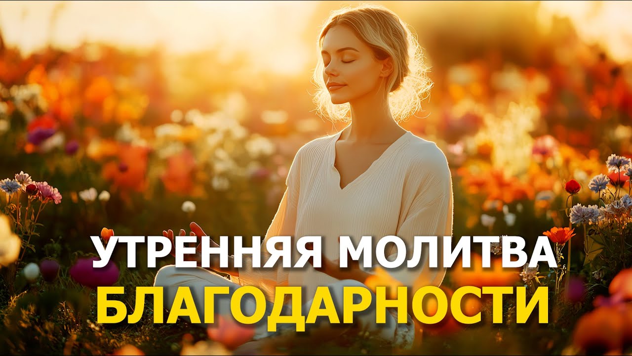 🙏 Утренняя МОЛИТВА БЛАГОДАРНОСТИ — Новый день, Новая жизнь!!!