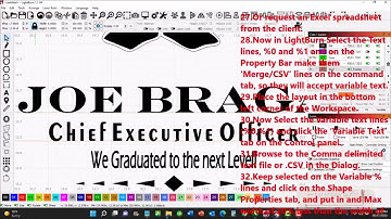 Xenetech Operators of Boss Laser Variable Text Processing in Lightburn!