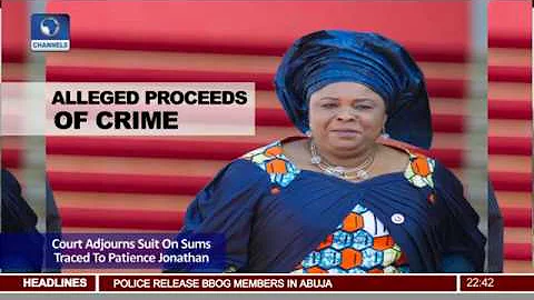Court Adjourns Suit On Sums Traced To Patience Jonathan