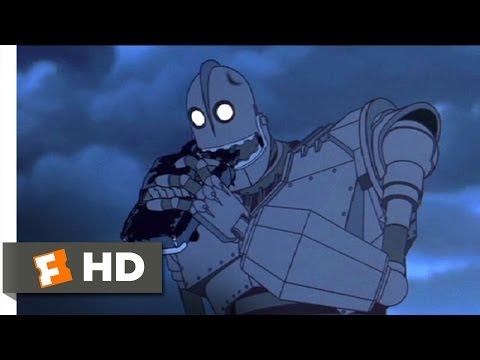 The Iron Giant (4/10) Movie CLIP - Hungry For Scraps (1999) HD