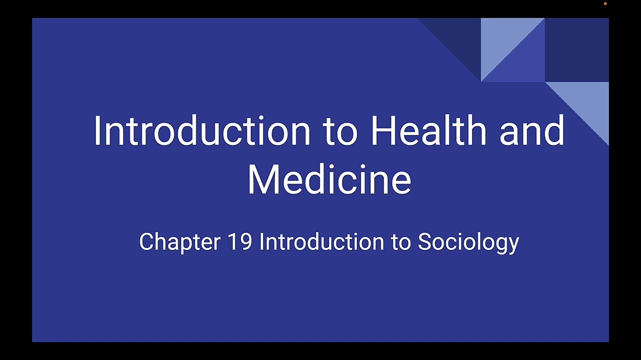 Chapter 19 Introduction to Sociology Health and Illness