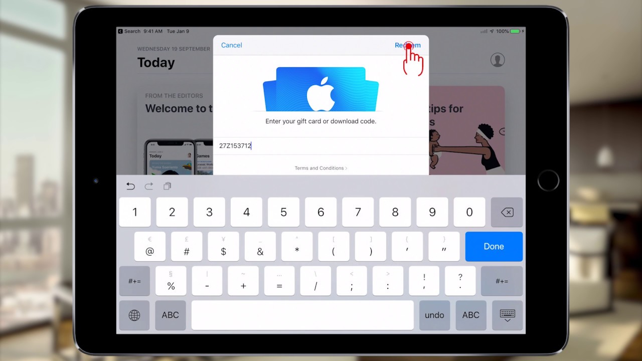 App Store and ITUNES Gift Card. IOS coding. Enter code app Store. Куда вводить код apple