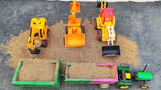 Three Jcb Fully Load Sanspit to John Deere 5310 Tractor | Jcb Backhoe 3cx | Jcb Machine | Jcb Video screenshot 3