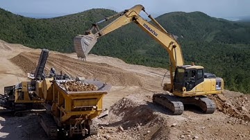 Amazing Drone Footage Of Two Liebherr 974 Excavators Loading Trucks On Mines - Ascon Ltd