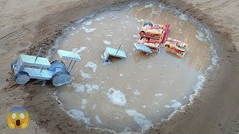 Tractor stuck in mud mini science project 😱 | tractor video | keepvalla | @usual creator