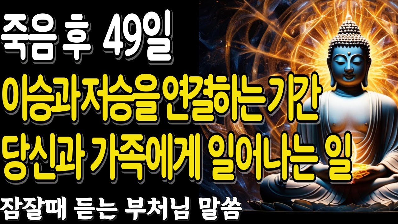 사람이 죽은 후, 49일 동안 무슨 일이 벌어질까요? |사후세계ㅣ 당신의 기도가 망자의 길을 바꿉니다 – 부처님의 말씀으로 보는 49재 | 부처님 말씀 | 불교명언 |