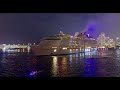 Symphony Of The Seas | Nighttime Departure From The Port Of Miami, 2020