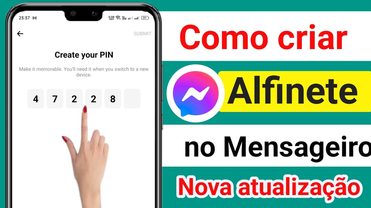 Como criar um pin no Facebook Messenger 2024. Crie seu Pin no Messenger (nova atualização)