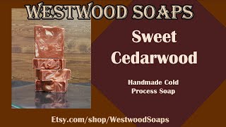 Sweet Cedarwood Soap / simple swirl so satisfying to watch