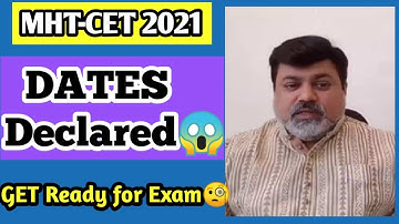 MHT CET 2021 Finally Date Declared by Uday Samant Sir with Full Proof | MHT CET 2021 EXPECTED DATE!