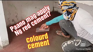 Paano mag apply Ng Red cement/ALMAGRE? STEP by step