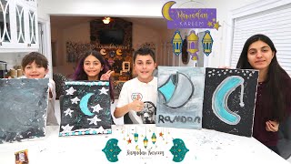 Ramadan Decoration and Painting challenge with HZHtube Kids Fun