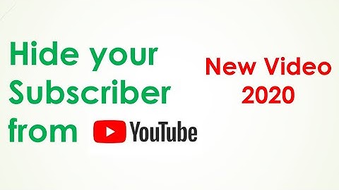 How to hide Subscriber count on youtube Channel 2020 || hide Subscriber Count