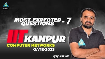 Most Expected Questions -7 | IIT Kanpur | Computer Networks | GATE 2023 | By Ajay das sir