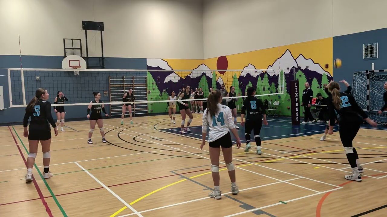 Laurier U17 D1 vs Condors 2e et 3e set 24-26 et 14-16 demi-finale 