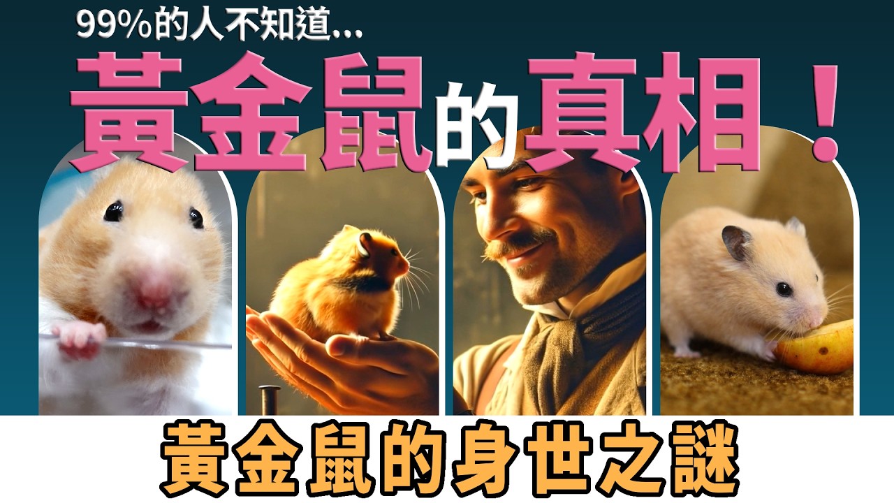 你真的認識黃金鼠嗎？牠曾拯救人類，卻差點滅絕！野生黃金鼠的神秘生活與馴化傳奇【寵鼠神探】揭開敘利亞倉鼠的神秘生活與歷史