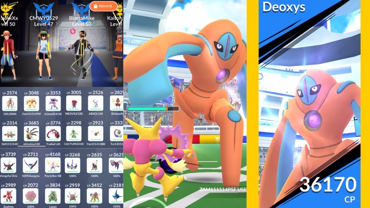 21 unique Defense Deoxys quad (no weather boost)