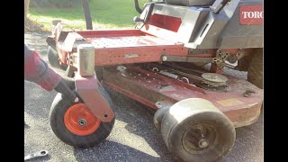 NO FLAT solid wheels tires on TORO TIMECUTTER zero turn mower