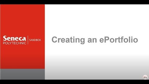 Creating an ePortfolio