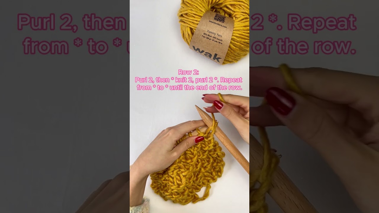 How to knit the box stitch 🩷