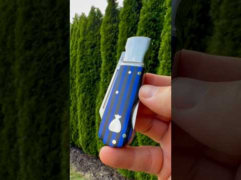 Finch Pretty Boy Blue Note G10 - Sugar House Knife Syndicate Series! Traditionalpocketknives.com