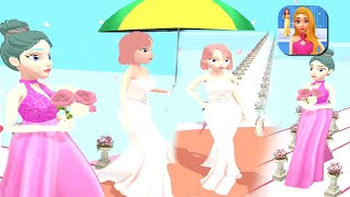 Catwalk Beauty Gameplay Walkthrough 🚶‍♀️👸😍 | Level 5 | Wedding | Android & iOS Games | Mobi