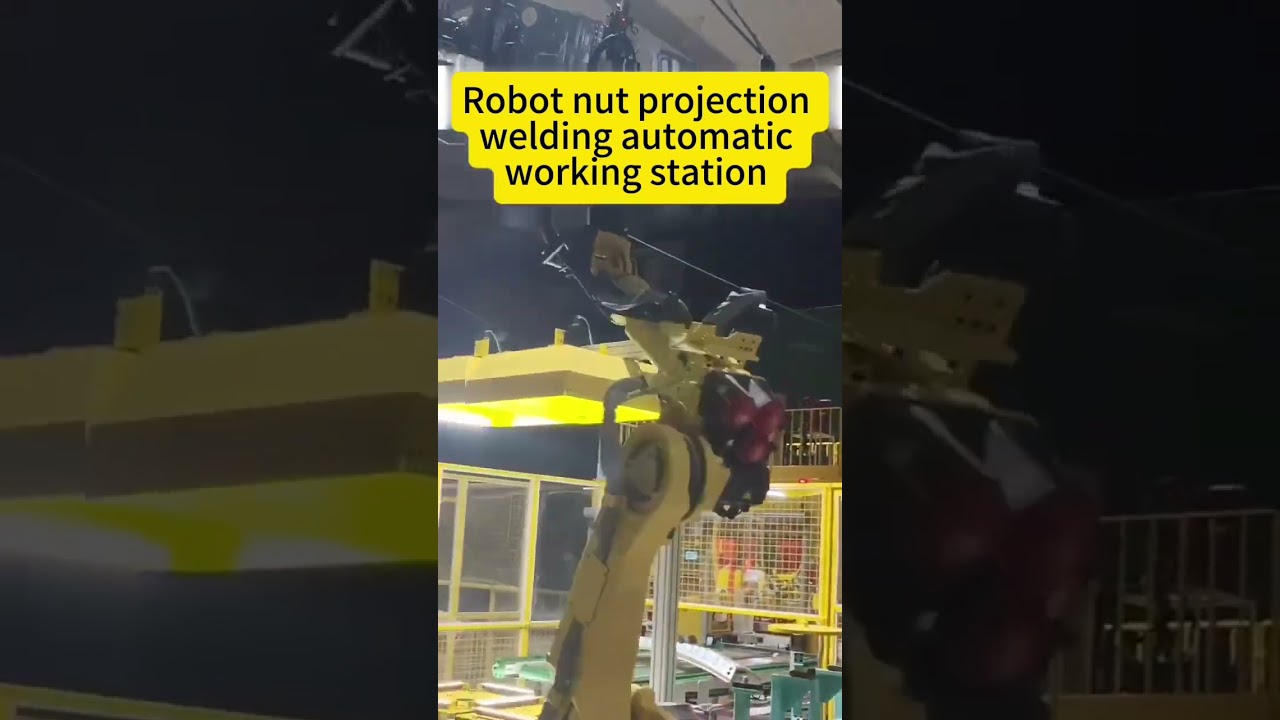 Tired of Inconsistent Nut Welding? See HAIFEI’s Robotic Projection Welding Station Work Flawlessly!