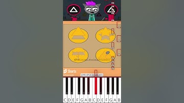 Gray and Squid Game 2 Challenge | Incredibox Sprunki (@MiniMiAnimation01) - Octave Piano Tutorial