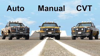 Manual Transmission vs Automatic vs CVT! BeamNG. Drive