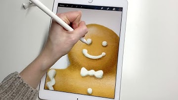 Draw with me a Gingerbread Man Cookie - Procreate iPad Tutorial