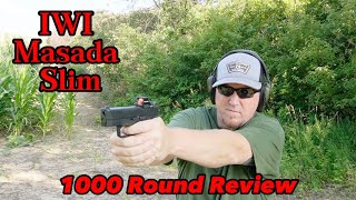 IWI Masada Slim  1000 Round Review of my New Carry Pistol!