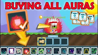 Buying All AURAs on GrowTopia!! (VOLCANIC AURA) | GrowTopia