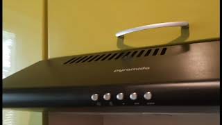 Cooker hood PYRAMIDA MH 50 BL. Unboxing, installation, review and my review.